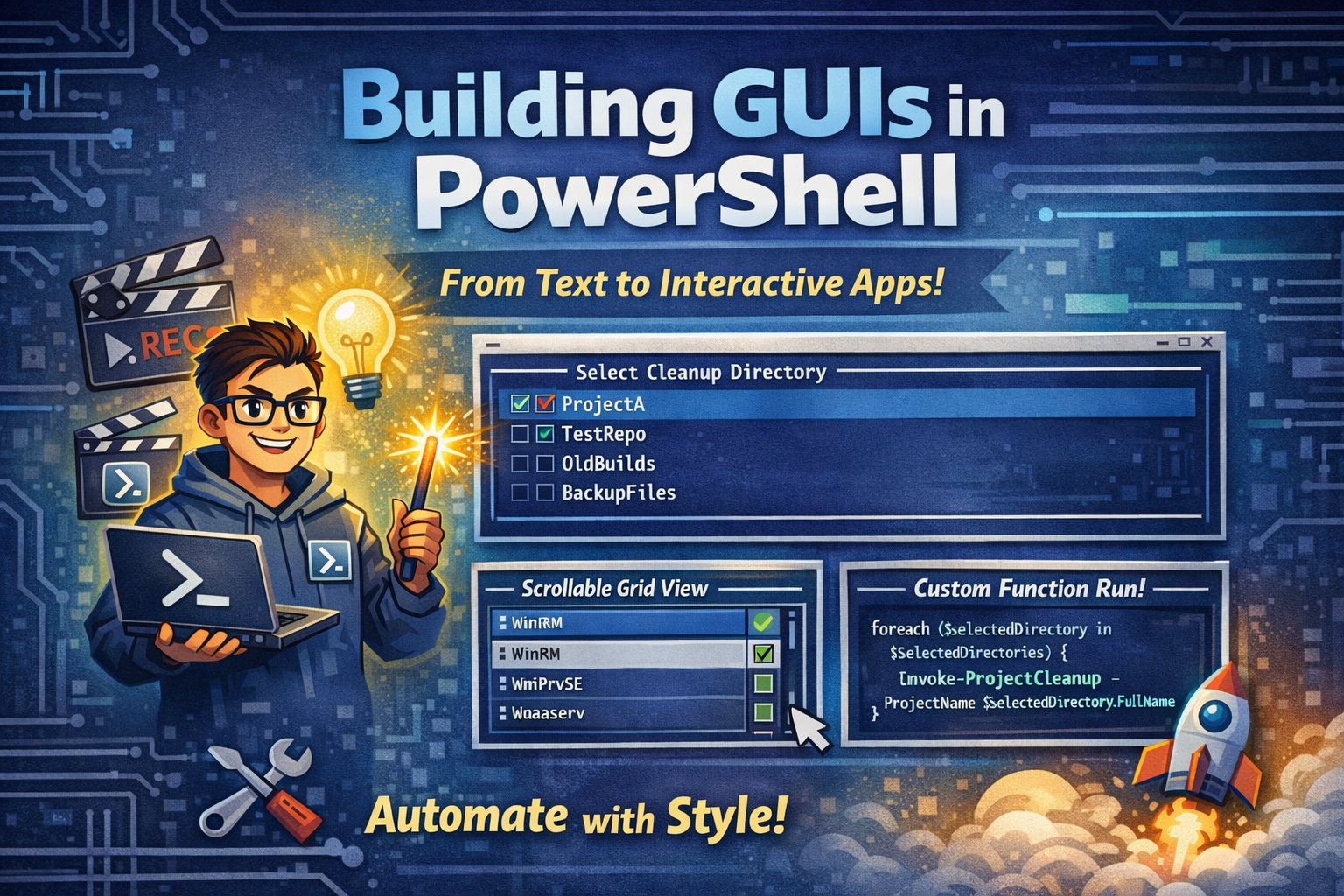 Don’t Lift a Finger: Build Interactive PowerShell UIs in Minutes